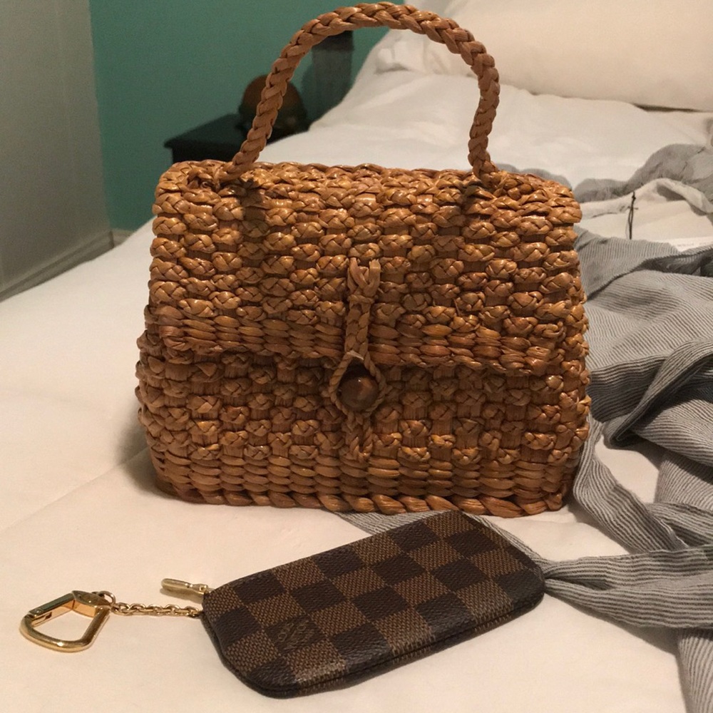 Wicker basket purse, made in Vietnam!